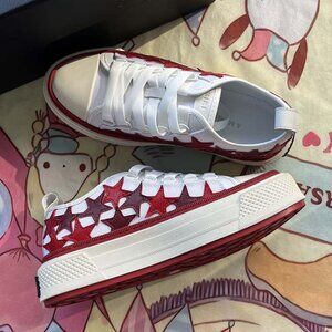 Amiri Low-Top Sneakers With White And Red Star Print